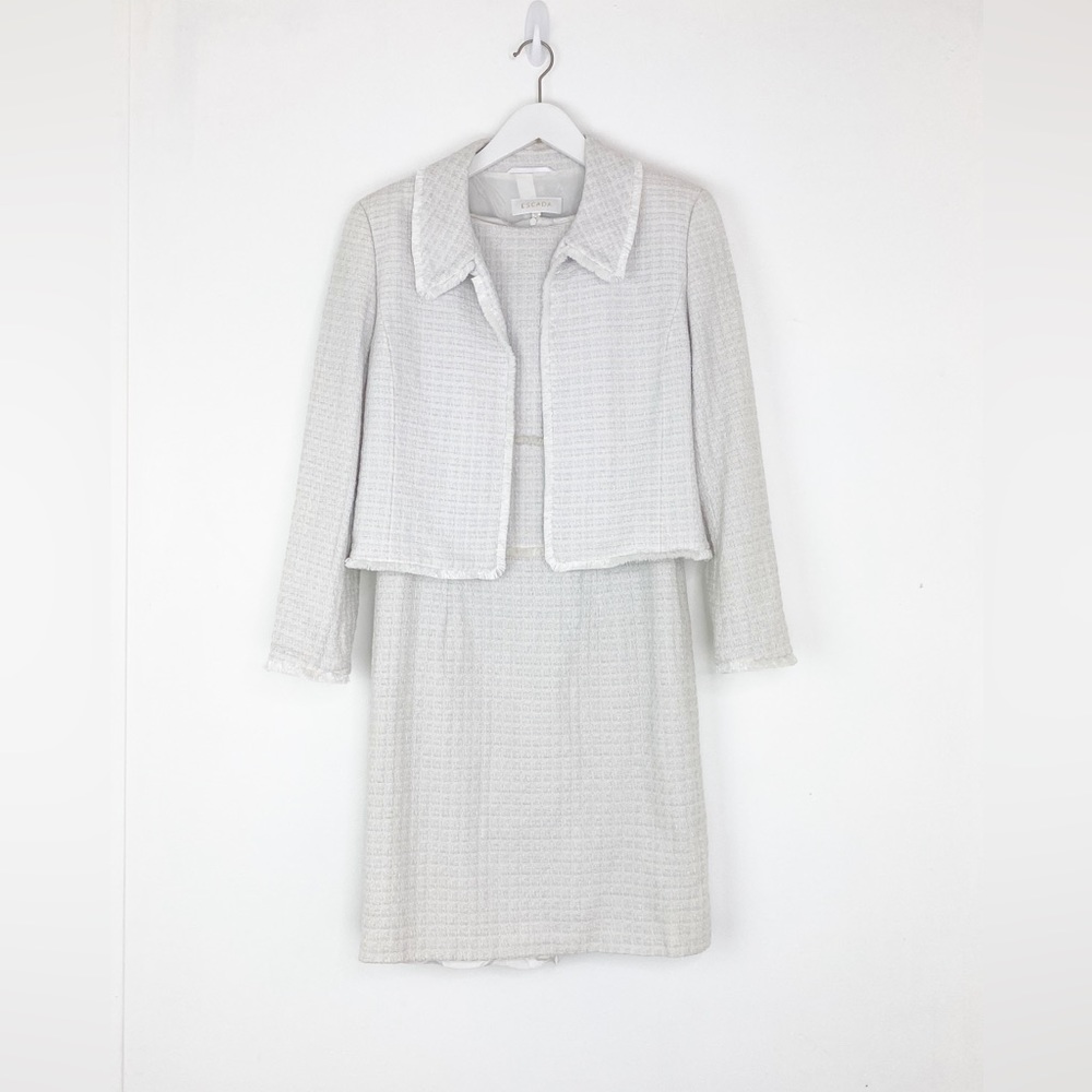 Escada Women’s Size 38 Tweed Blazer Dress Suit Set